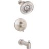 Speakman Neo 1-Handle Tub Shower Universal Trim Kit in Brushed Nickel with Exhilaration Showerhead (Valve Not Included)