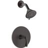 Fontaine by Italia Arts et Metiers Single Handle 3-Spray Round Shower Faucet with Rough-In Valve in Oil Rubbed Bronze