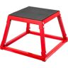 VEVOR Plyometric Platform Box 12 in. Trapezoidal Structure Exercise Step Platform for Jump Exercise Fit Training in Red