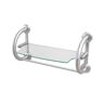 Grabcessories 3-in-1 25.5 in. x 1.25 in. Grab Bar and Towel Shelf in Brushed Nickel