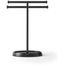 Umbra Palm 10.5 in. H Black 2-Bar Towel Holder