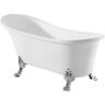 Swiss Madison Cache 67 in. Acrylic Clawfoot Bathtub in Chrome