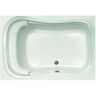 Hydro Systems Lancing 60 in. Acrylic Rectangular Drop-in Non-Whirlpool Bathtub in White