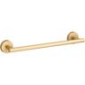 KOHLER Elate 12 in. Wall Mount Towel Bar in Vibrant Brushed Moderne Brass