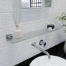 Croydex Chester 24.3 in. Flexi-Fix Glass Bathroom Shelf