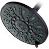 AquaDance Antimicrobial 6-Spray Patterns 7 in. Single Wall Mount Rainfall Fixed Showerhead in Oil Rubbed Bronze