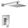 ANZZI Viace Single-Handle 1-Spray Shower Faucet in Brushed Nickel (Valve Included)