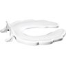 CENTOCO Baby Bowl Size Round Open Front Toilet Seat in White