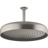 KOHLER Statement 1-Spray Patterns with 2.5 GPM 12 in. Wall Mount Fixed Shower Head in Vibrant Brushed Nickel