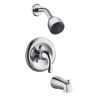 Ultra Faucets Vantage Single Handle 1-Spray Tub and Shower Faucet 1.8 GPM with Pressure Balance in. Polished Chrome (Valve Included)