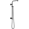 Delta Emerge Round Contemporary 26 in. Column Shower Bar in Matte Black