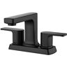 Ultra Faucets Dean 4 in. Centerset 2-Handle Bathroom Faucet with Drain Assembly, Rust and Tarnish Resist in Matte Black