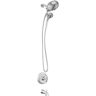 MOEN Engage Single Handle 6-Spray Tub and Shower Faucet with Magnetix Rain shower 1.75 GPM in. Chrome (Valve Included)