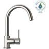 LaToscana Elba Single Hole 1-Handle Low-Arc Bathroom Faucet in Brushed Nickel