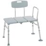 Drive Medical Plastic Transfer Bench with Adjustable Backrest