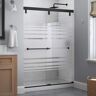 Delta Mod 60 in. x 71-1/2 in. Soft-Close Frameless Sliding Shower Door in Matte Black with 1/4 in. Tempered Transition Glass