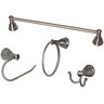 ARISTA Castilla Collection 4-Piece Bathroom Hardware Kit in Satin Nickel