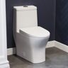 Swiss Madison Sublime II 1-Piece 1.1/1.6 GPF Dual Flush Round Toilet in Glossy White Seat Included