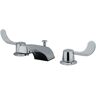 Kingston Vista 2-Handle 8 in. Widespread Bathroom Faucets with Retail Pop-Up in Polished Chrome