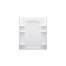 STERLING Ensemble Curve 60 in. x 1-1/4 in. x 72-1/2 in. 1-Piece Direct-to-Stud Alcove Back Shower Wall in White