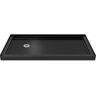 DreamLine SlimLine 60 in. x 36 in. Single Threshold Shower Pan Base in Black with Left Hand Drain