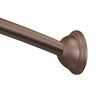 MOEN 60 in. Curved Shower Rod with Pivoting Flanges in Old World Bronze