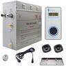 Steam Planet Superior Encore Plus 9kW Steam Bath Generator, Self-Draining, Bluetooth Vertical Digital Keypad in White Drip Pan