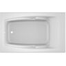 JACUZZI CETRA 60 in. x 36 in. Acrylic Rectangular Drop-In Reversible Soaking Bathtub in White