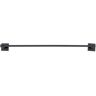 Italia Trieste 18 in. Wall Mount Towel Bar in Matte Black