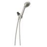 Delta 4-Spray Settings Wall Mount Handheld Shower Head 1.75 GPM in Spotshield Brushed Nickel