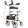 Aoibox 4-Wheel Stand Up Rollator in Champagne