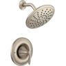 MOEN Eva Posi-Temp Rain Shower Single-Handle Shower Only Faucet Trim Kit in Brushed Nickel (Valve Not Included)