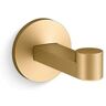 KOHLER Components Knob Robe/Towel Hook in Vibrant Brushed Moderne Brass