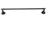 ARISTA Annchester 24 in. Towel Bar in Matte Black