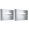 Alpine Stainless Steel Brushed Single or Half-Fold Toilet Seat Cover Dispenser (2-Pack)