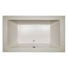 JACUZZI SIA 66 in. x 36 in. Acrylic Rectangular Drop-in Whirlpool Bathtub in Oyster