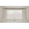 JACUZZI SIA 72 in. x 42 in. Acrylic Rectangular Drop-in Whirlpool Bathtub in Oyster