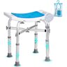 VEVOR EVA Shower Chair Walk In Shower Seat with Crossbar Support Non-Slip for Elderly Adults Handicap 500 lbs.