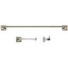 Italia Capri 3-Piece 18-in. Towel Bar Bathroom Hardware Set in Brushed Nickel