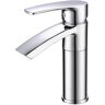 Eisen Home Ariana Single-Handle Single-Hole Bathroom Faucet with Swivel Spout in Polished Chrome