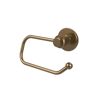 Mercury Collection Euro Style Single Post Toilet Paper Holder with Twisted Accents in Brushed Bronze
