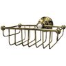 Westbrass Wall Mount Wire Shower Basket in Polished Brass