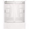 Delta Classic 500 Curve 32 in. x 60 in. x 60 in. Rectangular Tub/Shower Combo Unit in White