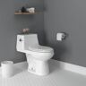 American Standard Colony 1-Piece 1.28 GPF Single Flush Elongated Toilet in White Seat Included