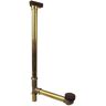 Westbrass 22 in. Linear Tip-Toe Drain Bath Waste and Overflow, Oil Rubbed Bronze