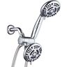 Hotel Spa 30-spray 4.2 in. Dual Shower Head and Handheld Shower Head in Chrome