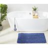 Better Trends Lilly Crochet Collection 21 in. x 34 in. Blue 100% Cotton Rectangle Bath Rug