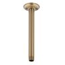 Delta 10 in. Ceiling-Mount Shower Arm and Flange in Champagne Bronze