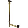 Westbrass 29 in. Linear Tip-Toe Drain Bath Waste and Overflow with Ball Joint, Oil Rubbed Bronze