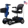 Aoibox Compact 4-Wheel Mobility Scooter in Blue